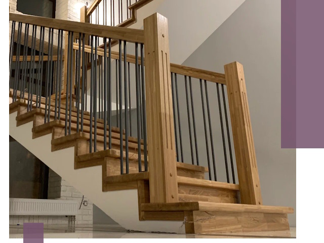 Реставрация деревянных и металлических лестниц в Боре