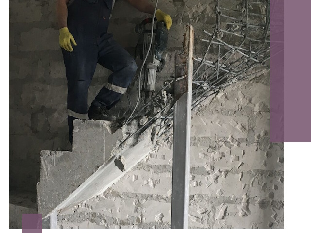 Демонтаж металлических и бетонных лестниц в Боре