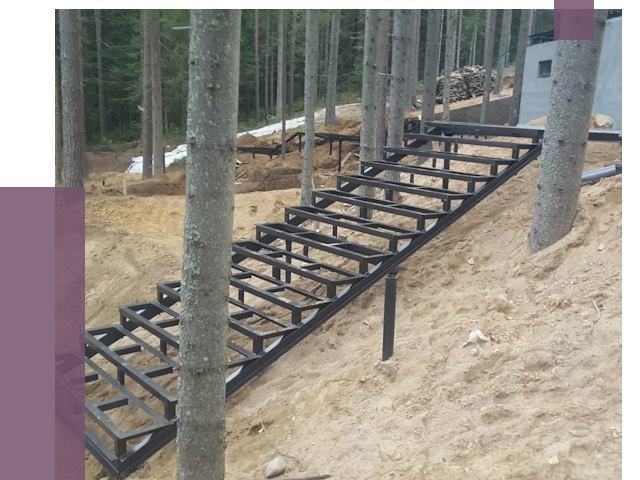 Монтаж металлических лестниц в Боре от 13767 руб. 