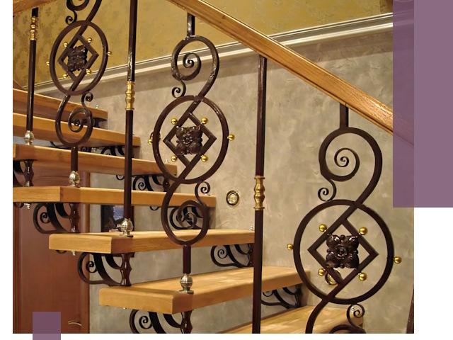 Изготовление кованых лестниц под ключ в Боре