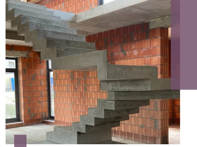 Изготовление бетонных лестниц под ключ в Боре