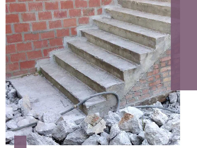 Демонтаж бетонных лестниц в Боре: быстро и безопасно