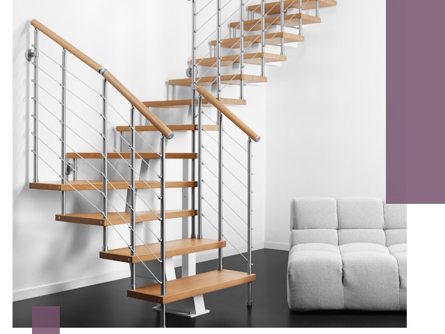 Модульные лестницы под ключ в Боре — монтаж и изготовление