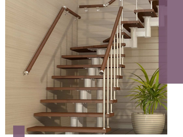 Изготовление модульных лестниц под ключ в Боре