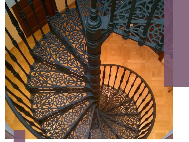 Винтовые лестницы под ключ в Боре: производство и монтаж