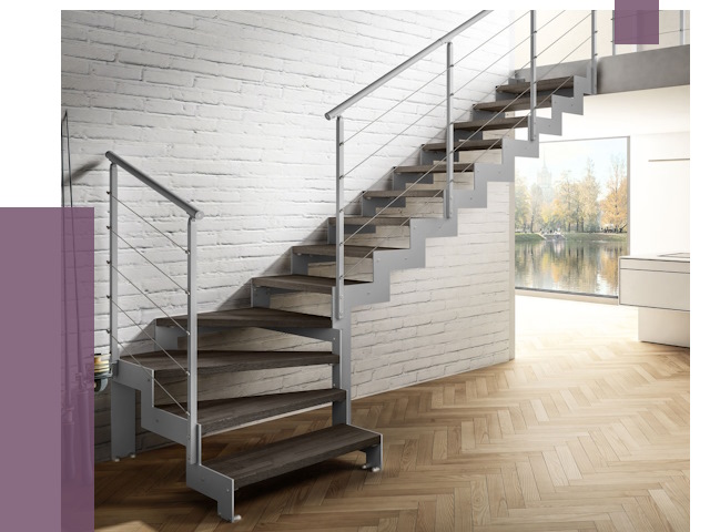 Г-образные лестницы под ключ в Боре от 37664 руб. | ПРОЛЁТ-Бор