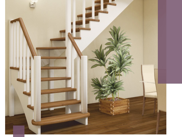 Г-образные лестницы под ключ в Боре — изготовление и монтаж