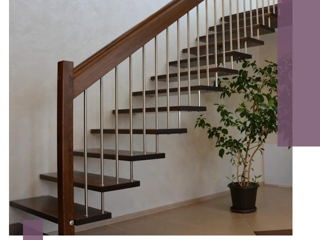 Лестницы на больцах под ключ в Боре – изготовление и монтаж