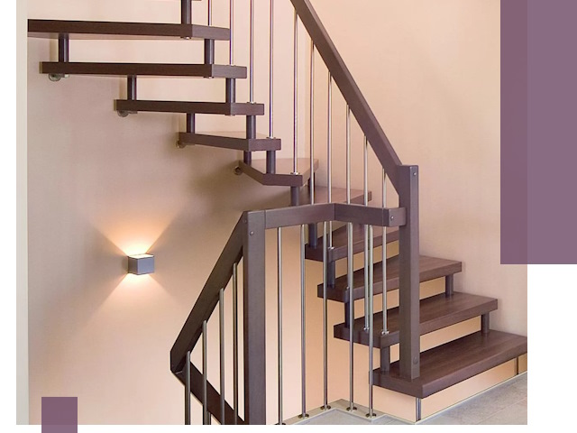 Изготовление лестниц на больцах в Боре под ключ