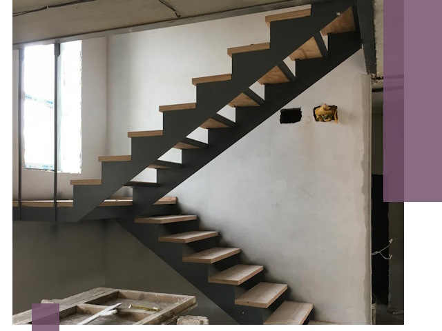 Изготовление лестниц на металлокаркасе в Боре от производителя