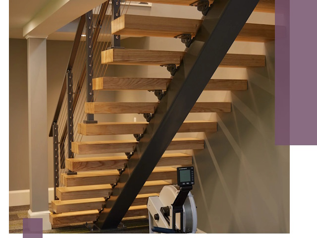 Лестницы на монокосоурах под ключ в Боре - изготовление и монтаж