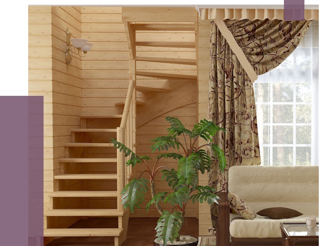 Лестницы для дачи в Боре от 77146 руб.  | ПРОЛЁТ-Бор