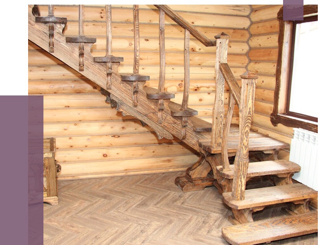 Лестницы в баню в Боре от 19429 руб. — изготовление | ПРОЛЁТ-Бор