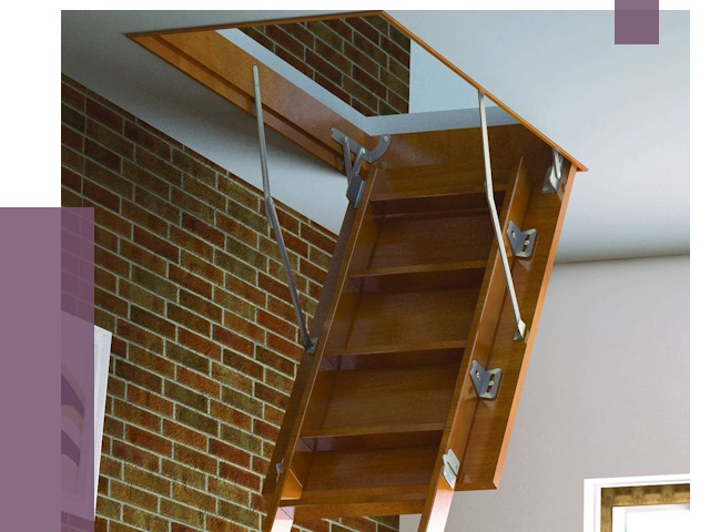 Установка чердачной лестницы в Боре от 7948 руб. | ПРОЛЁТ-Бор