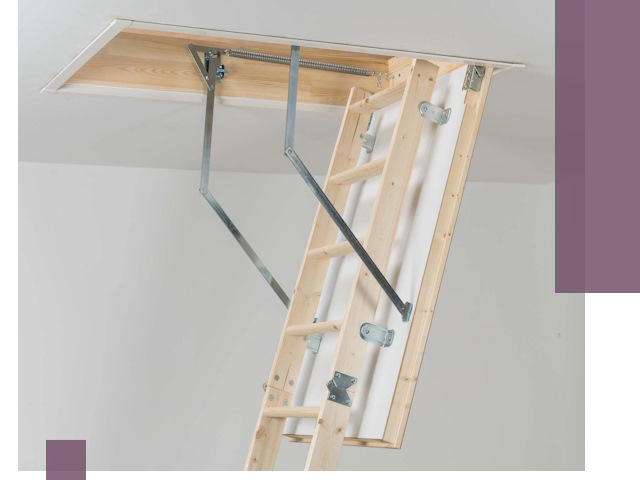 Установка чердачной лестницы под ключ в Боре