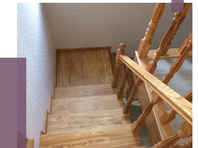 Сосновые лестницы в Боре под ключ от 8208 руб.  | ПРОЛЁТ-Бор