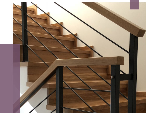 Обшивка металлической лестницы деревом в Боре от 4416 руб.