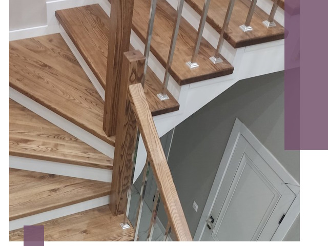 Обшивка металлических лестниц под ключ в Боре