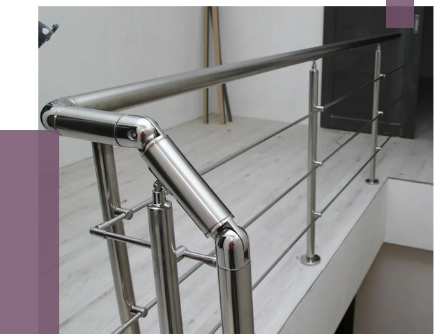 Перила из нержавеющей стали в Боре от 9143 руб. под ключ | ПРОЛЁТ-Бор