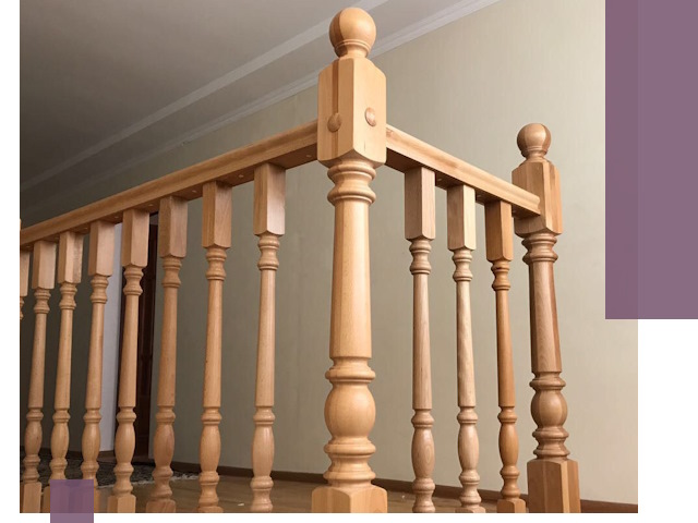 Деревянные перила на заказ в Боре: монтаж и изготовление