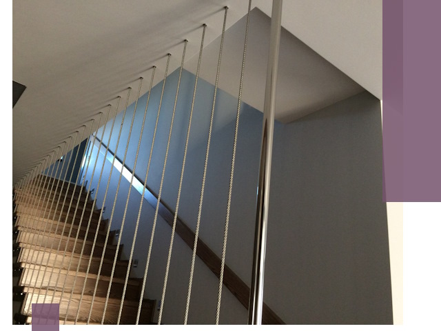 Тросовые перила под ключ в Боре — производство и монтаж