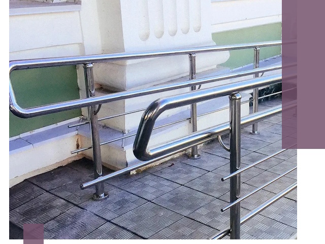 Ограждения пандусов из металла и нержавейки в Боре