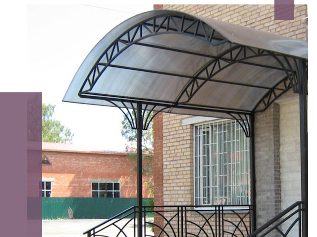 Металлические навесы и козырьки в Боре от 12988 руб.