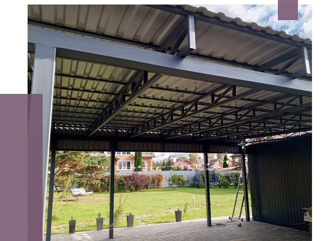 Монтаж навесов в Боре от 7481 руб. — установка навеса | ПРОЛЁТ-Бор