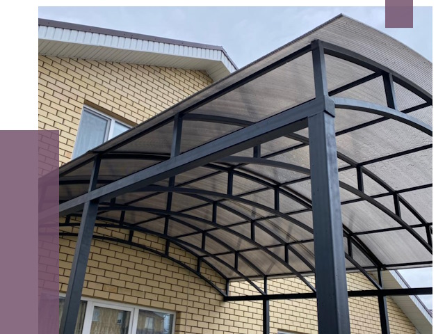 Монтаж козырьков в Боре от 11689 руб. | ПРОЛЁТ-Бор