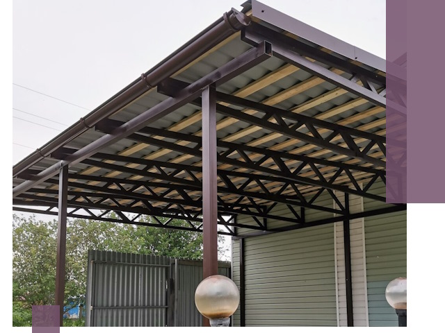 Навесы под ключ в Боре: изготовление, монтаж и гарантия