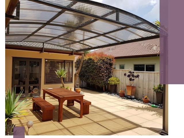 Навесы во двор под ключ в Боре — изготовление и монтаж