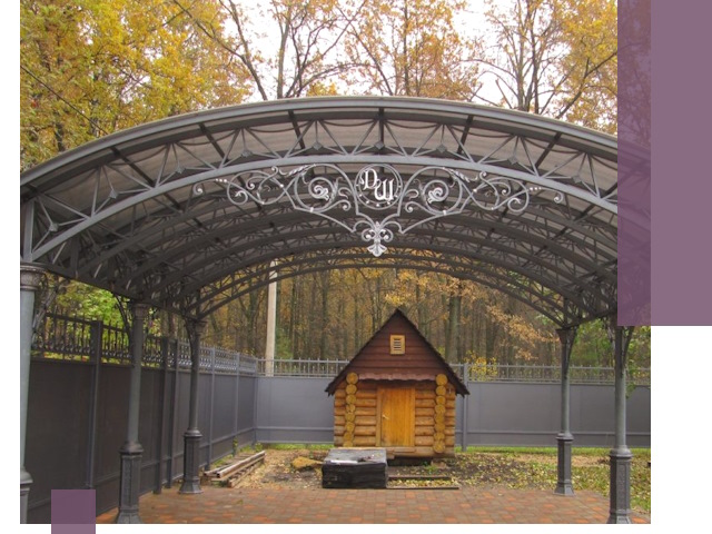 Кованые навесы премиум-класса под заказ в Боре