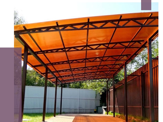 Односкатные навесы под ключ в Боре от 13351 руб. 