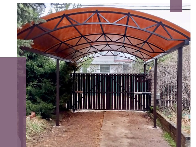 Арочные навесы в Боре от 12936 руб. — изготовление и монтаж | ПРОЛЁТ-Бор