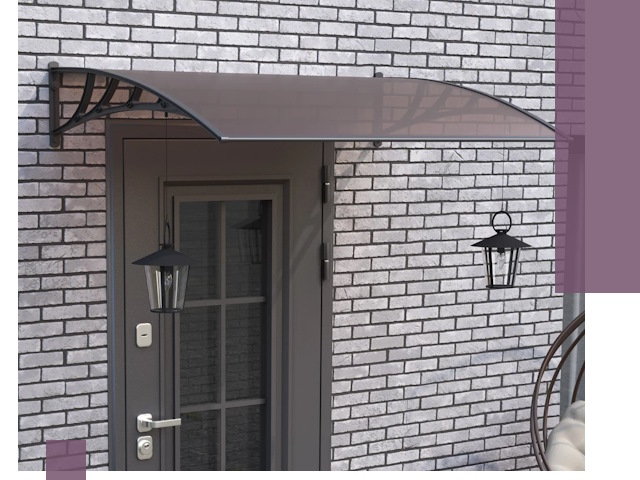 Недорогие козырьки и навесы под ключ в Боре