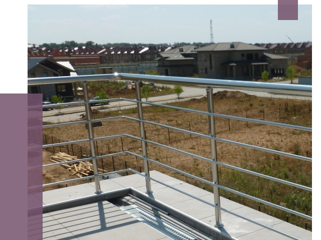 Парапеты из нержавеющей стали в Боре от 8104 руб. за м² | ПРОЛЁТ-Бор