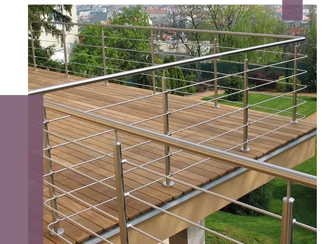 Алюминиевые парапеты в Боре под ключ от 7896 руб. 