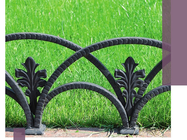 Декоративные металлические бордюры под ключ в Боре