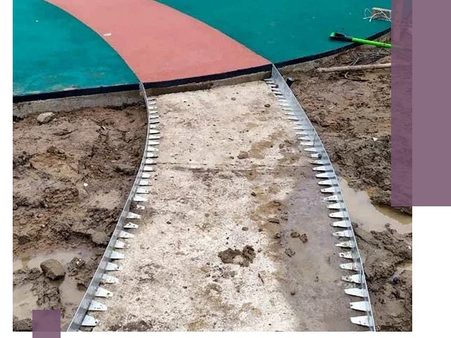 Металлические бордюры для дорожек в Боре — монтаж и изготовление