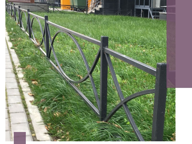 Газонные ограждения из металла в Боре — монтаж и продажа