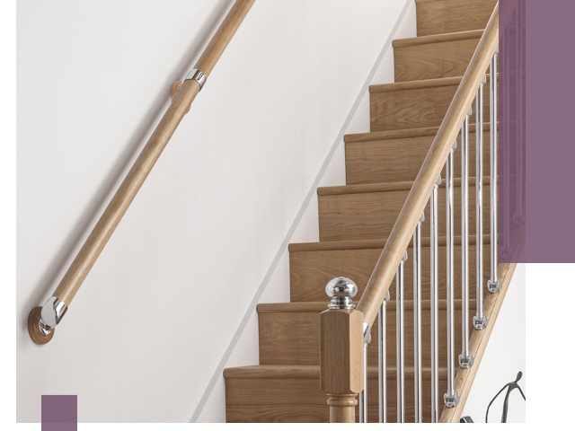 Пристенные поручни из стали и нержавейки под монтаж в Боре